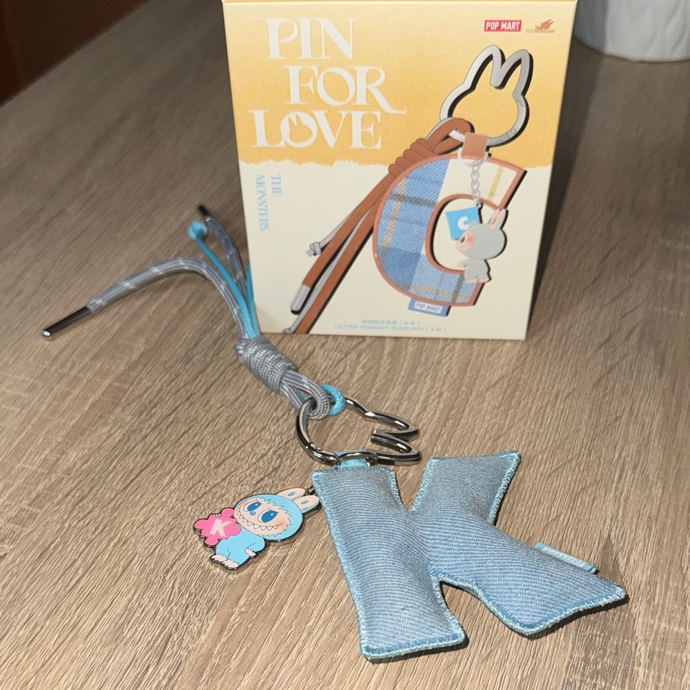 THE MONSTERS Pin For Love Series- Letter Pendant K